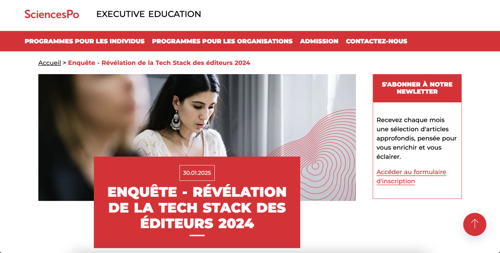 Sciences Po Tech Stack article