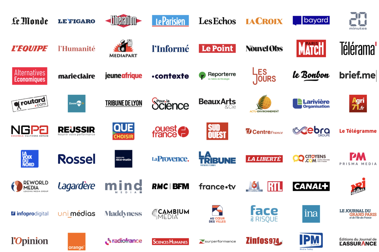Logos of the media outlets that took part in the Tech Stack 2026 study