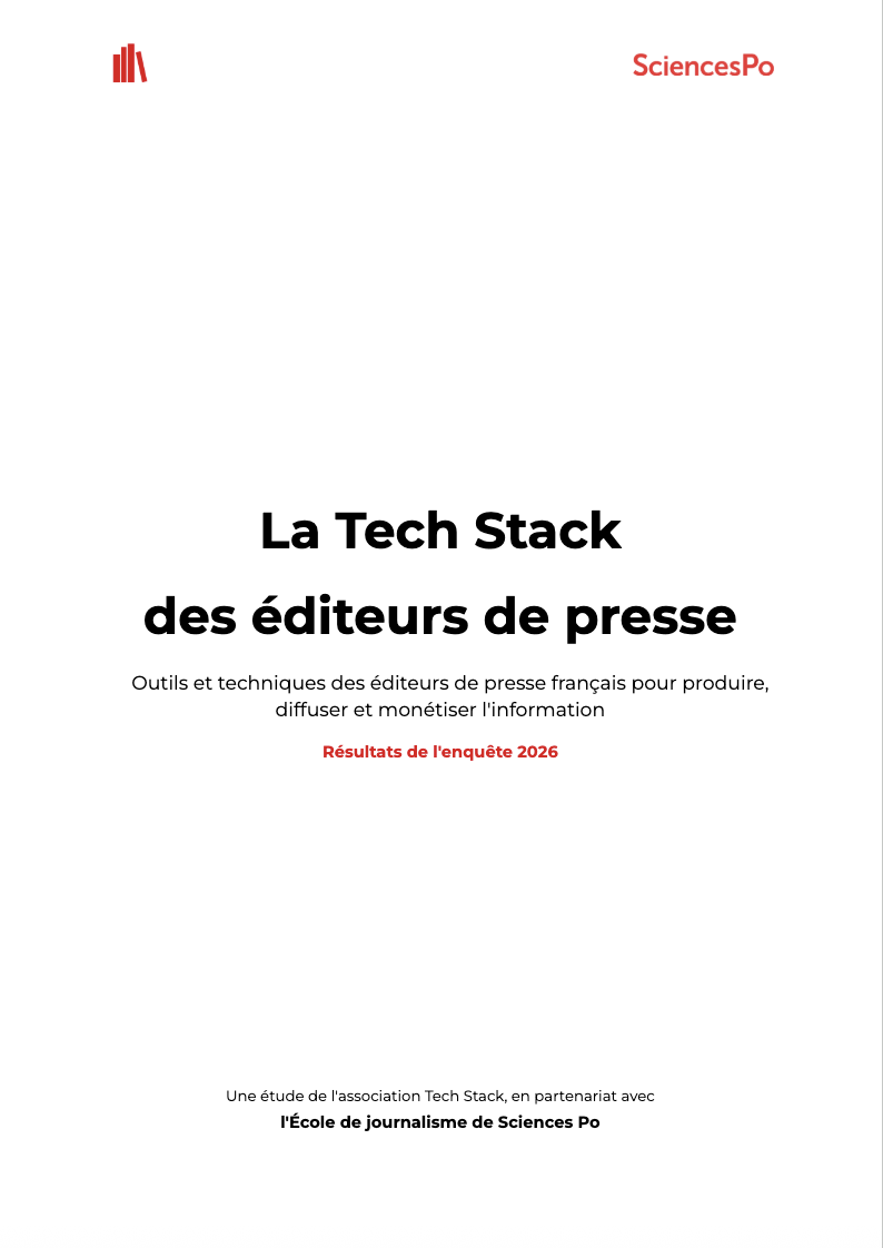 Couverture - La Tech Stack des editeurs de presse, resultats 2026